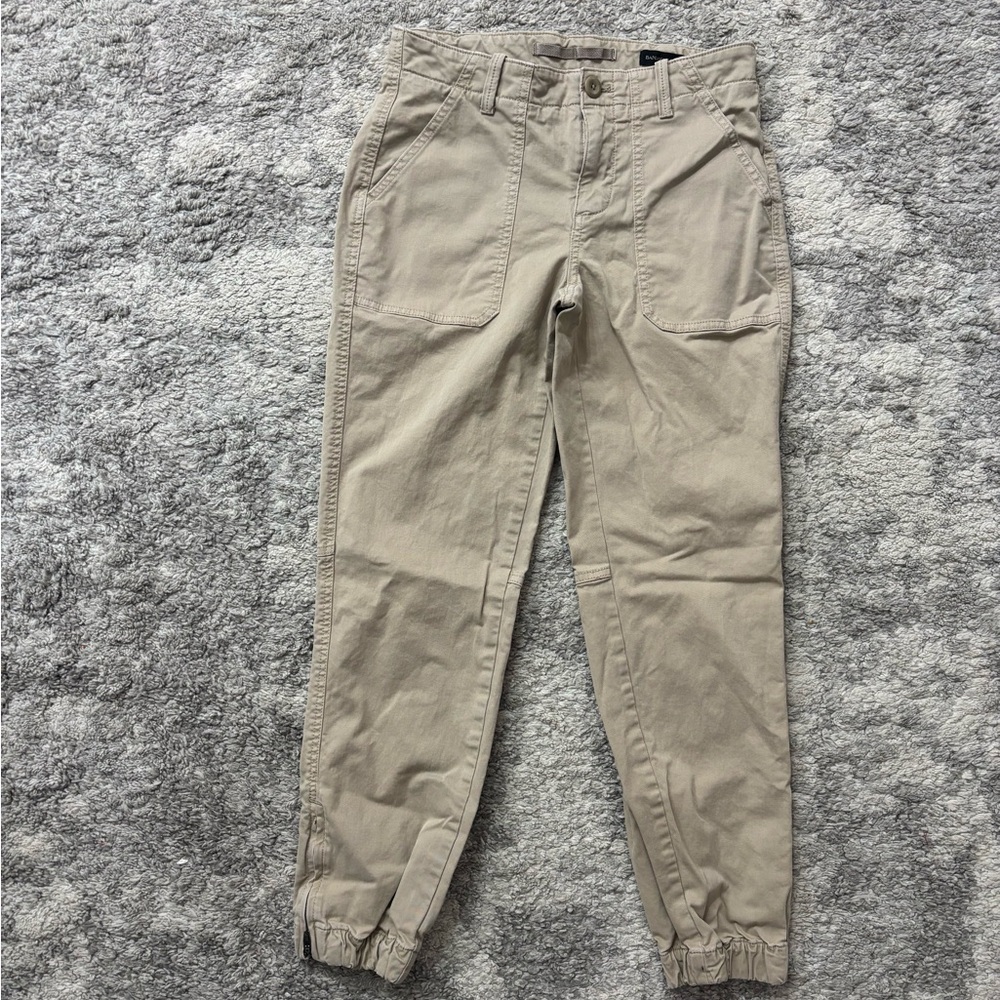 Banana Republic Woman Jogger Beige Khaki Cargo Pants Size 2